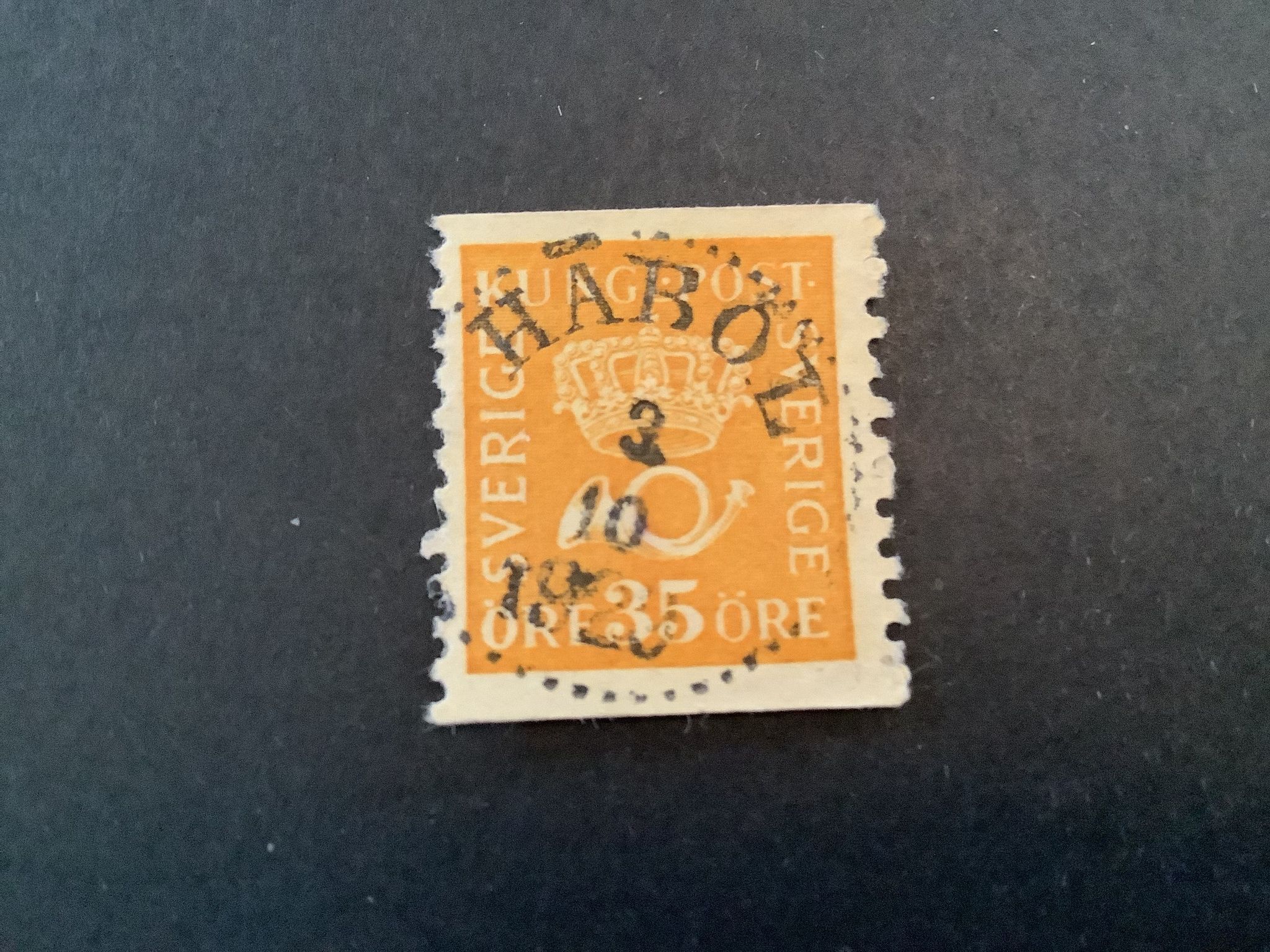 Postemblem facit nr 157 praktstämplat HÅBOL