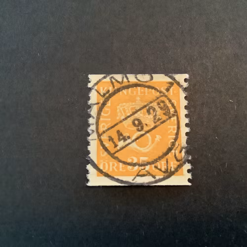 Postemblem facit nr 157 praktstämplat MALMÖ 1