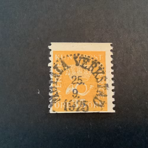 Postemblem facit nr 157 praktstämplat MOTALA VERKSTAD