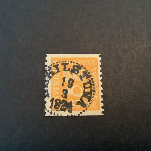 Postemblem facit nr 156 praktstämplat ESKILSTUNA