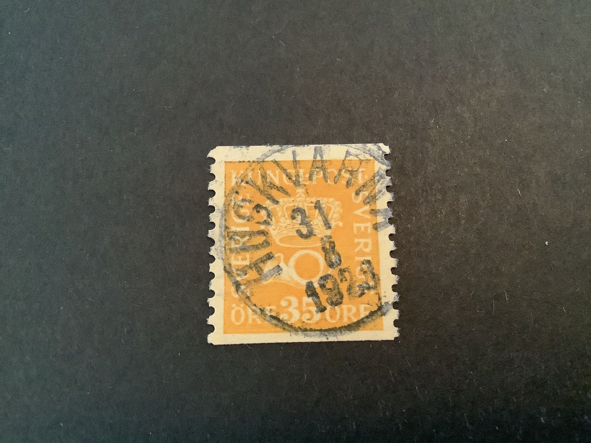 Postemblem facit nr 156 praktstämplat HUSKVARNA