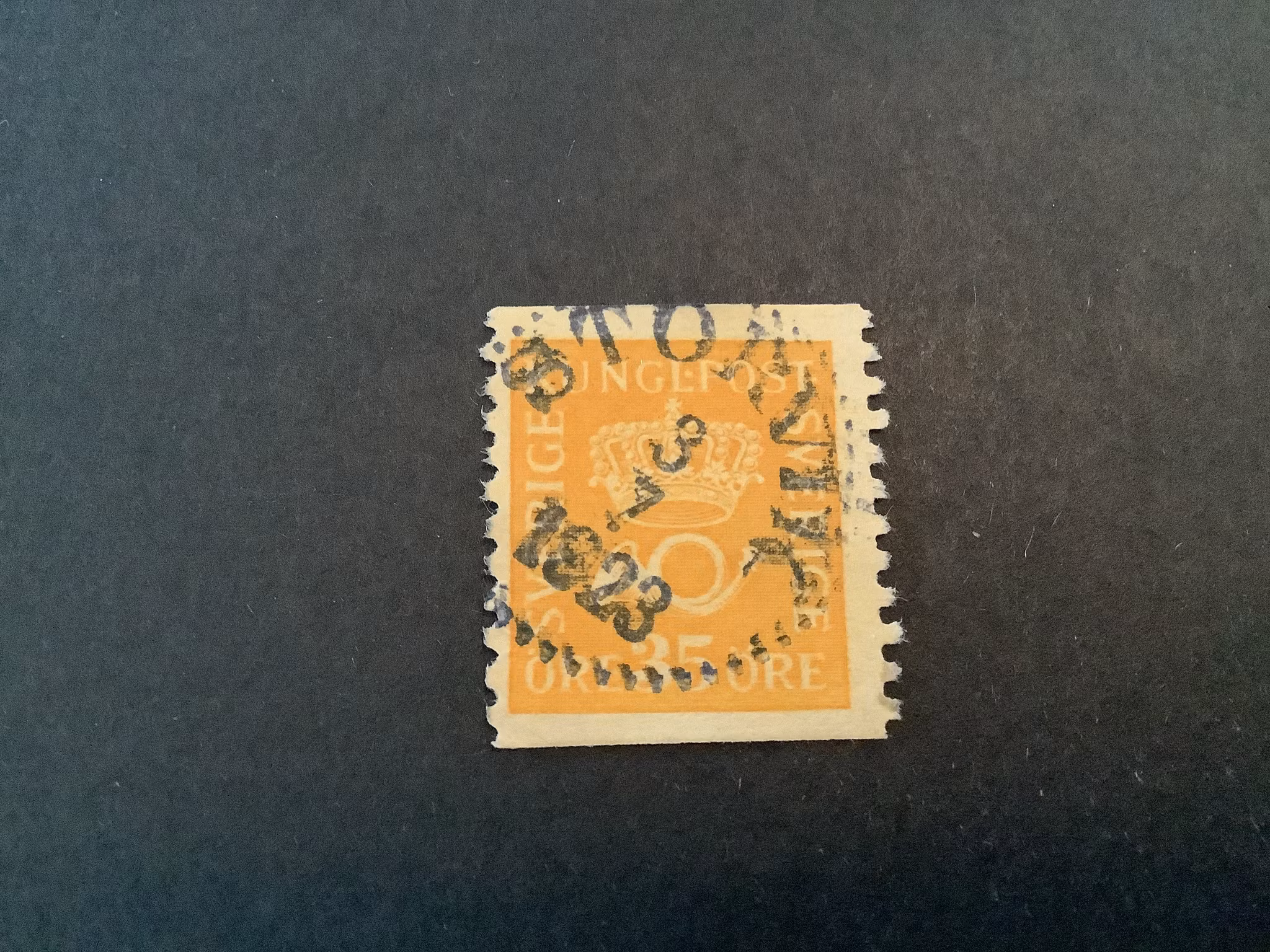 Postemblem facit nr 156 praktstämplat STORVIK
