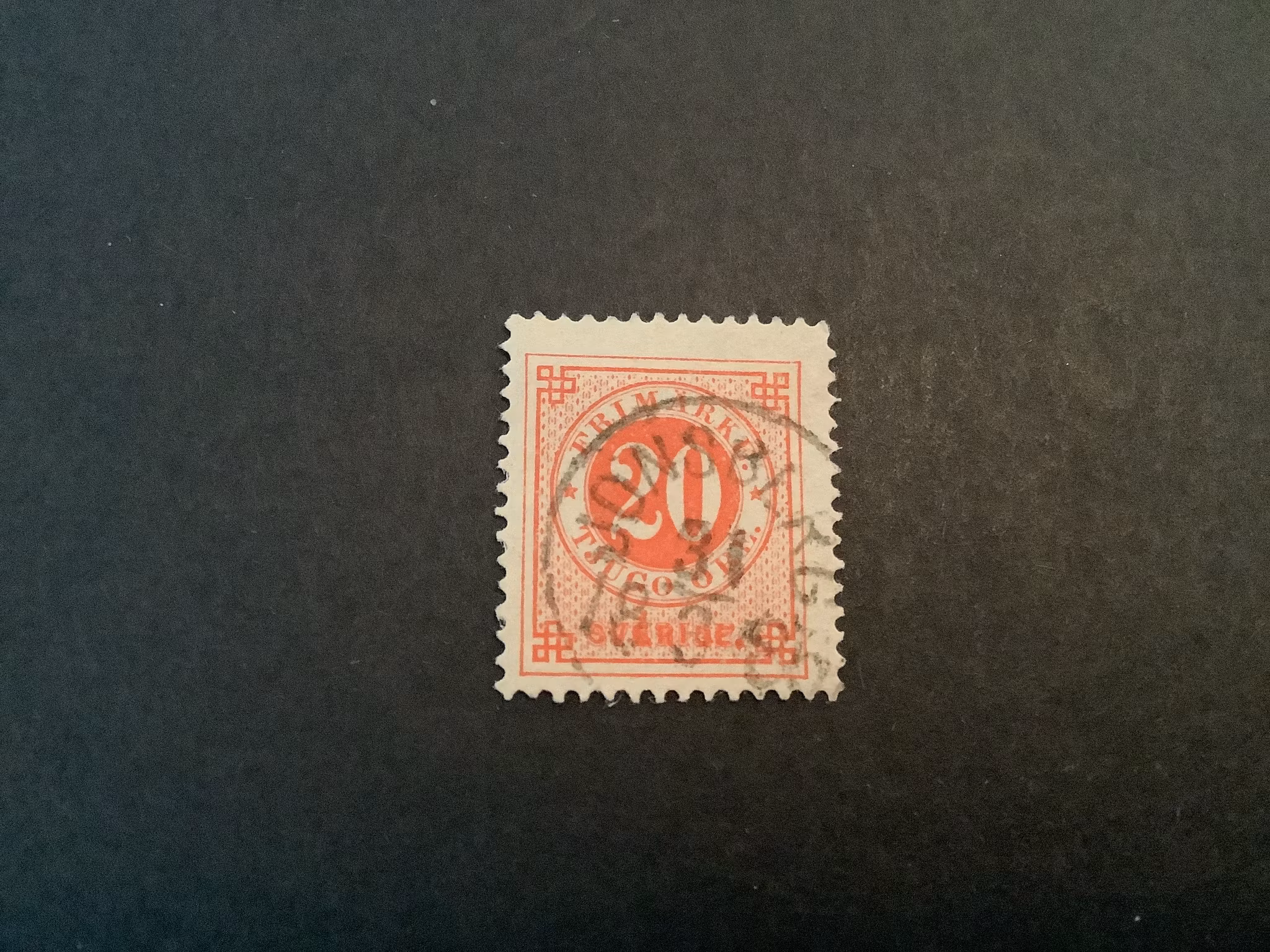 Ringtyp T 13 facit nr 33 praktstämplat JONSBERG