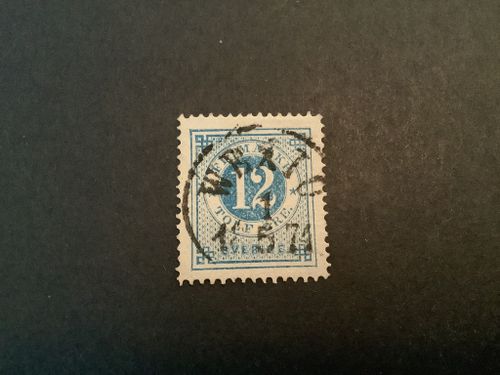 Ringtyp T 14 facit nr 21 praktstämplat WEXIÖ