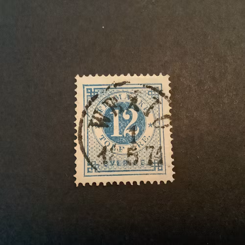 Ringtyp T 14 facit nr 21 praktstämplat WEXIÖ