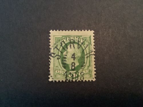 Oscar II facit nr 52 lyxstämplat STORVIK