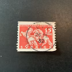 Lützen facit nr 235 A praktstämplat LIT