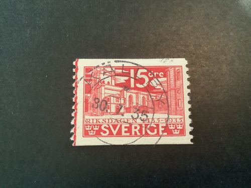 Riksdagen 500 år facit nr 242 A praktstämplat KÄLLBY