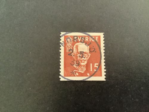 Gustaf V 80 år facit nr 267 A lyxstämplat NORSJÖ