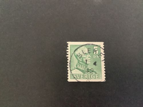 Gustaf V profil höger facit nr 271 A praktstämplat BLEKET