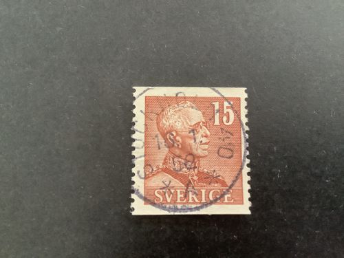 Gustaf V profil höger facit nr 275 II  lyxstämplat STOCKHOLM 40