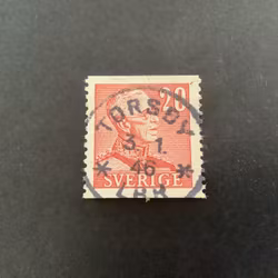Gustaf V profil höger facit nr 276 A praktstämplat TORSBY*LBR*