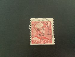 Gustaf V profil höger facit nr 276 A lyxstämplat TIMMERSDALA