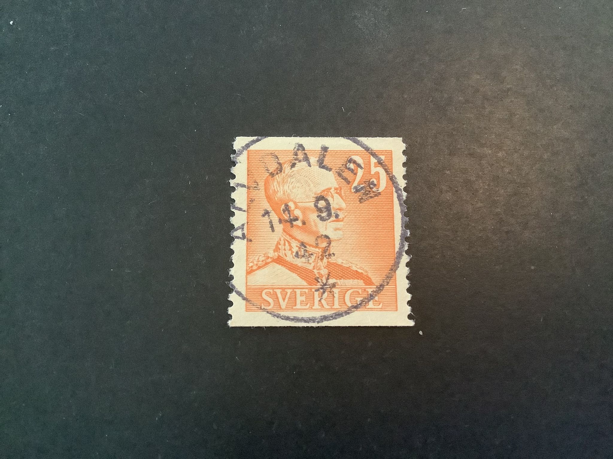 Gustaf V profil höger facit nr 277 praktstämplat ÄLVDALEN