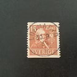 Kungliga vetenskapsakademien facit nr 321 A lyxstämplat LOMMARYD