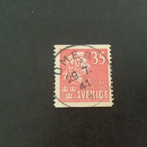 Bellman facit nr 325 praktstämplat UMEÅ