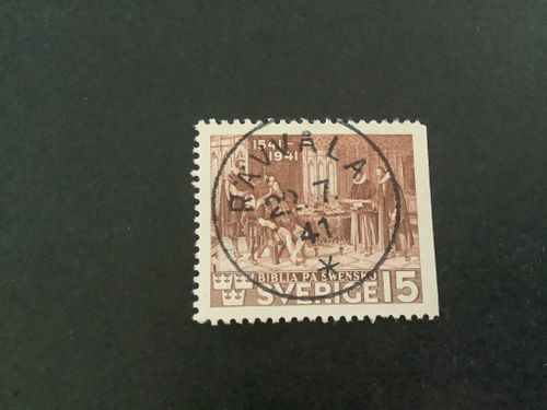 Bibeln facit nr 328 B2 lyxstämplat RÄVVÅLA