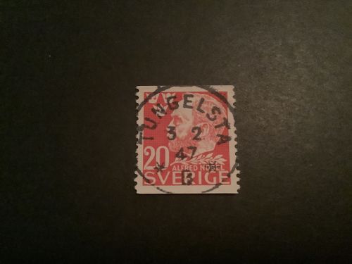 Alfred Nobel facit nr 372 A lyxstämplat TUNGELSTA