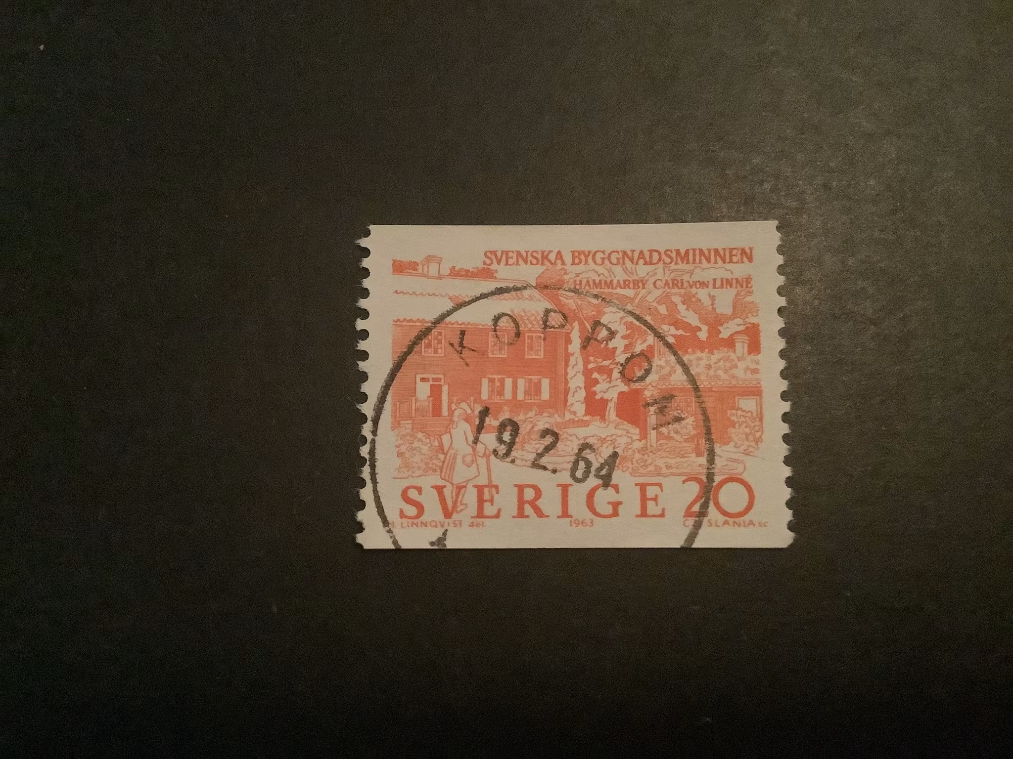 Byggnadsminnen facit nr 551 A praktstämplat KOPPOM