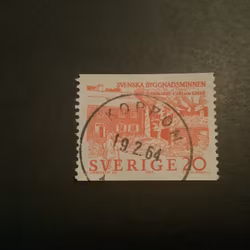 Byggnadsminnen facit nr 551 A praktstämplat KOPPOM