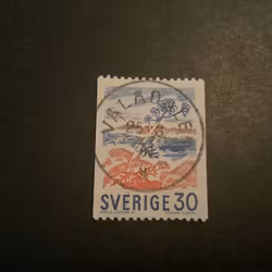 Bruksfrimärken facit nr 614 A lyxstämplat VÅLÅDALEN