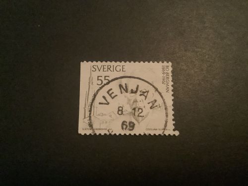 Bo Bergman facit nr 673 B1 praktstämplat VENJAN