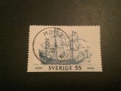 Regalskeppet Wasa facit nr 669 lyxstämplat MORA