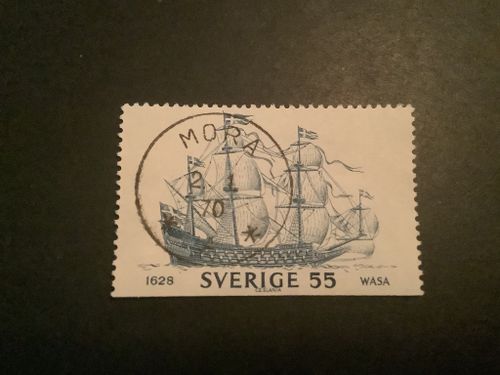 Regalskeppet Wasa facit nr 669 lyxstämplat MORA