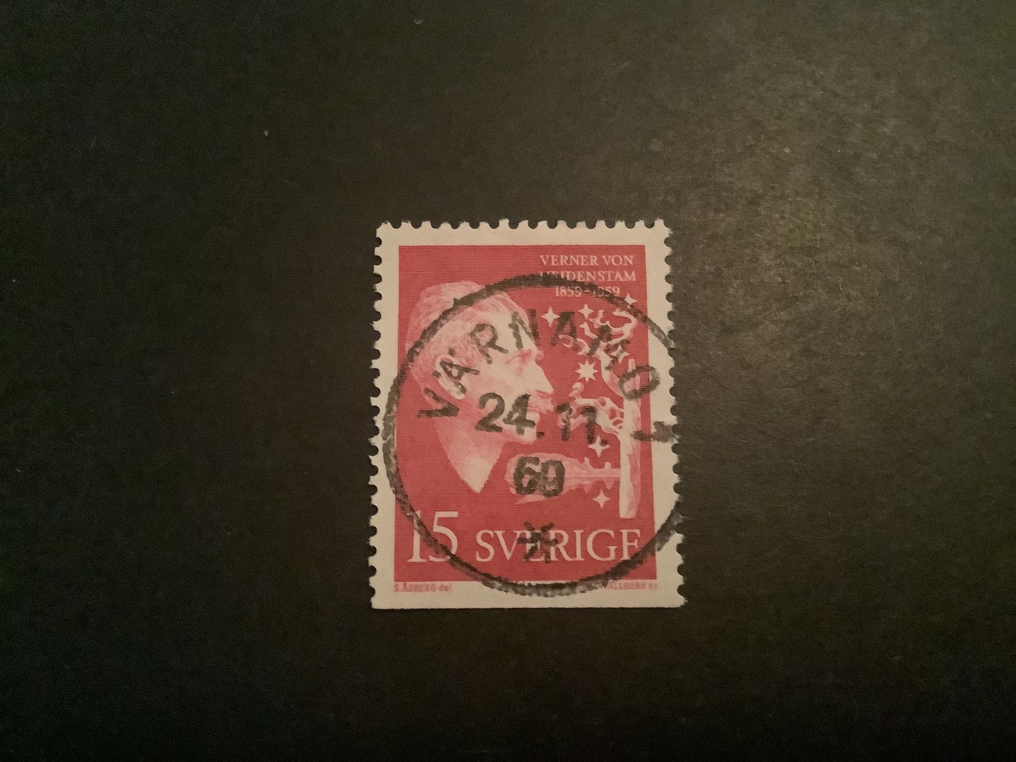Heidenstam facit nr 503 B2 lyxstämplat VÄRNAMO 1