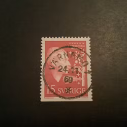 Heidenstam facit nr 503 B2 lyxstämplat VÄRNAMO 1