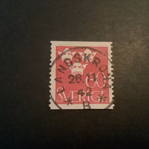 Tre kronor facit nr 286 lyxstämplat  LANDSKRONA