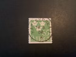 Tre kronor lyxstämplat facit nr 287 KARLSKRONA 1