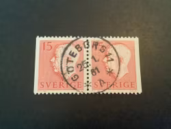 Gustaf VI Adolf typ II facit nr 413 BB praktstämplat GÖTEBORG 11