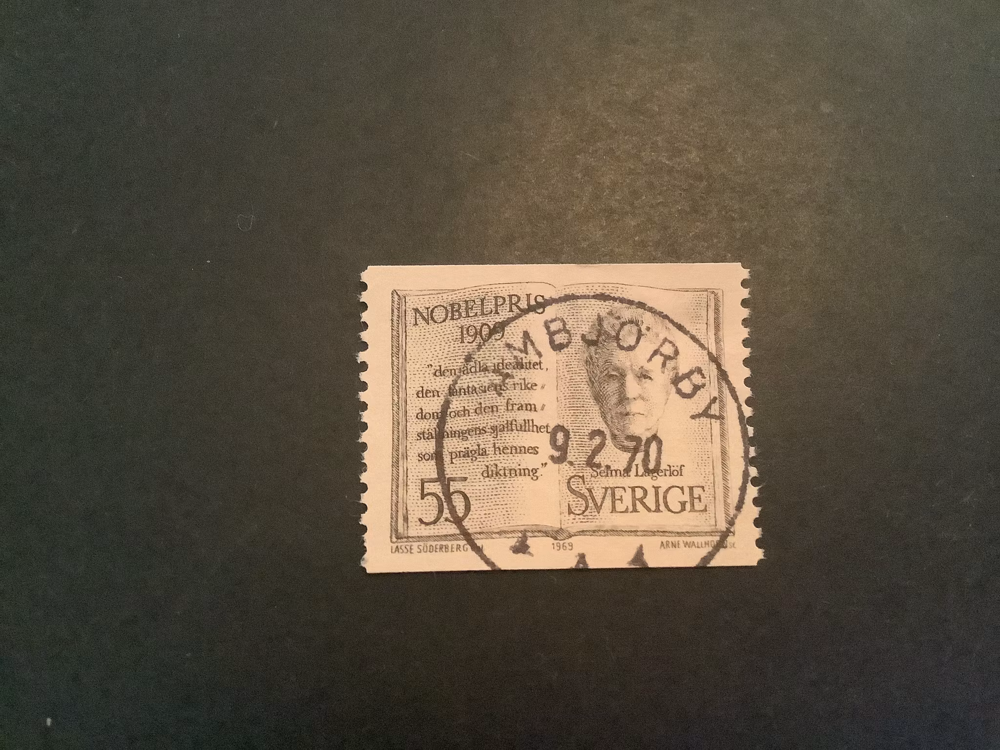 Nobelpris 1909 facit nr 682 A praktstämplat AMBJÖRBY