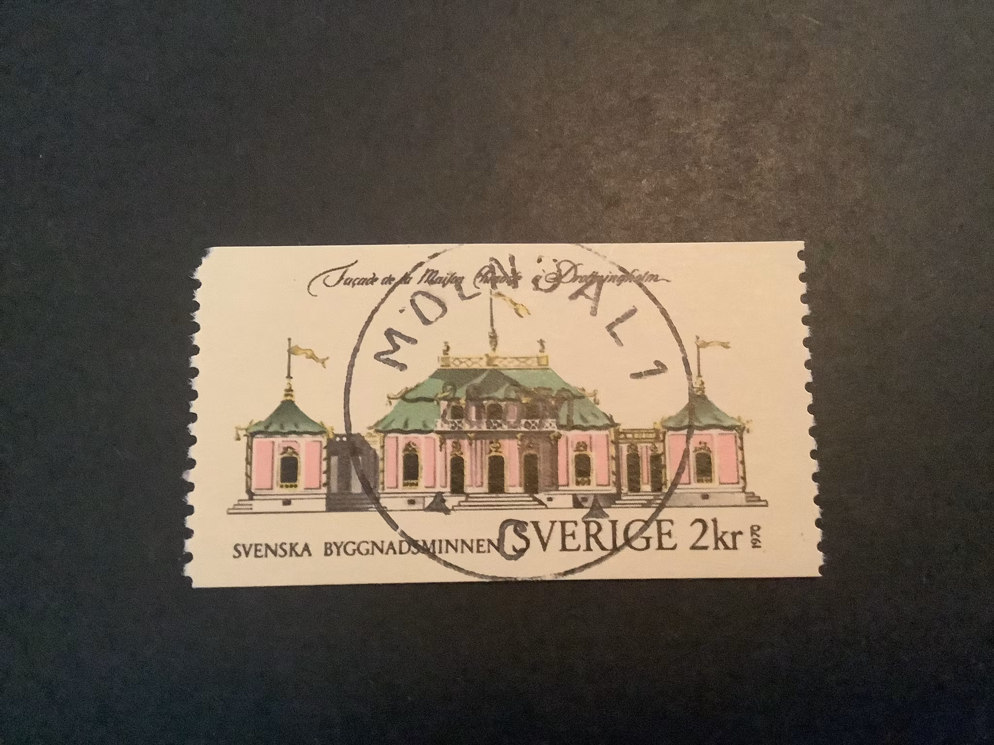 Byggnadsminnen facit nr 701 lyxstämplat MÖLNDAL 1