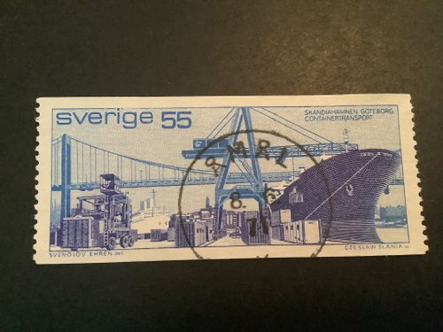 Containertransport facit nr 728 A1 praktstämplat ÅMÅL