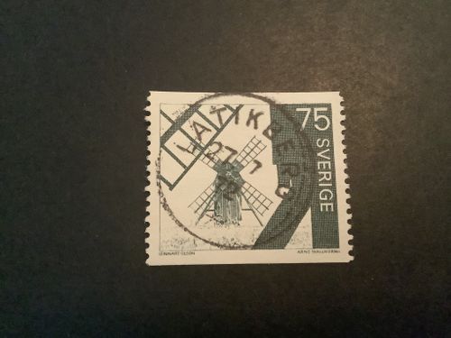 Öländska väderkvarna facit nr 730 A praktstämplat LATIKBERG