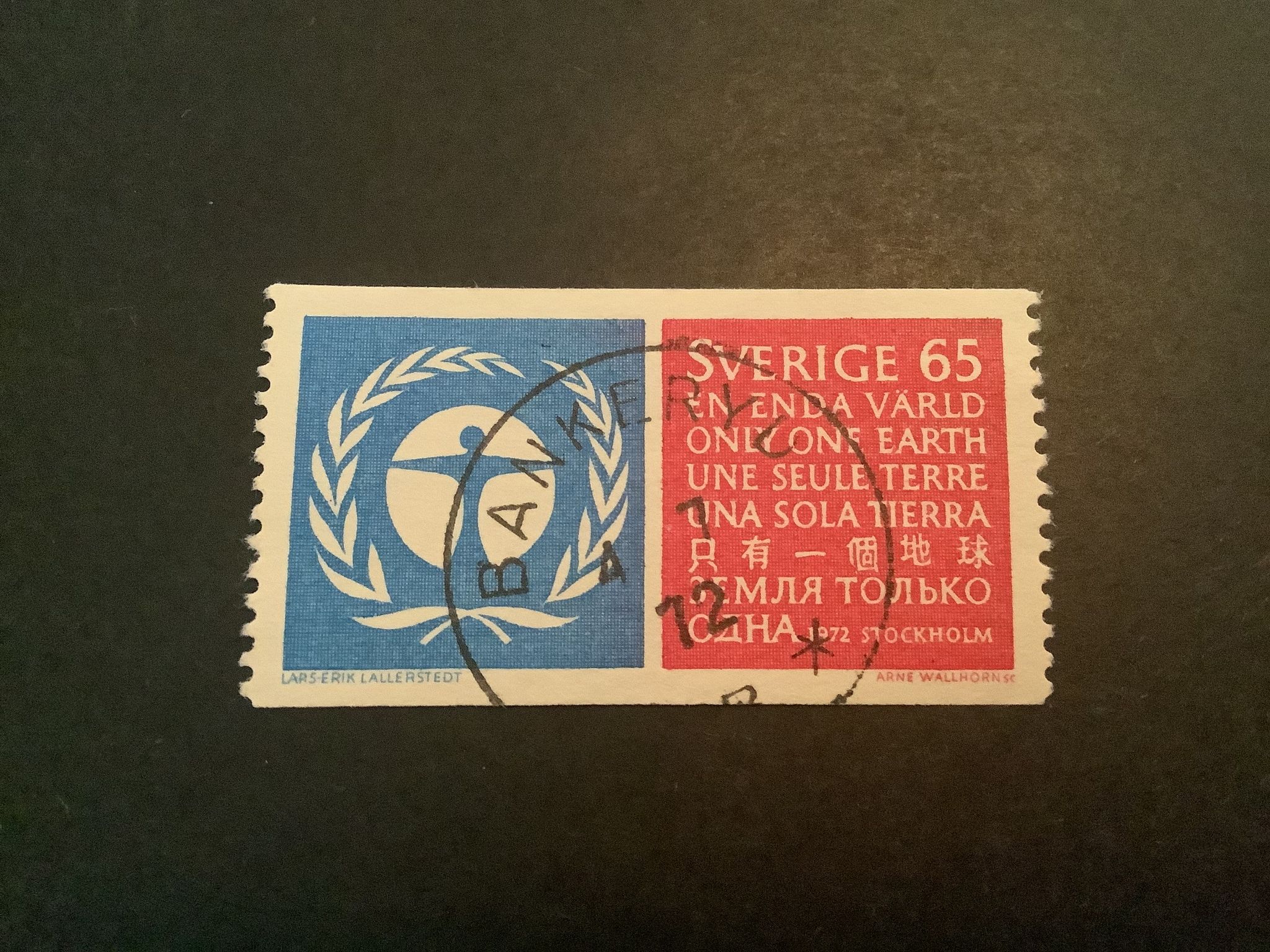 Miljövård facit nr 775 A1 praktstämplat BANKERYD