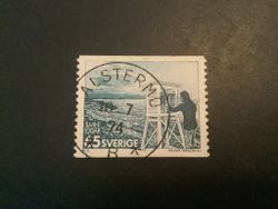 Väderlekstjänsten 100 år facit nr 823 praktstämplat  ALSTERMO