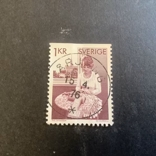 Knypplerska facit nr 955 B1 praktstämplat ÅRJÄNG