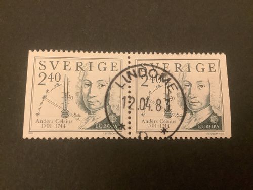 Europa XI facit nr 1205 BB lyxstämplat par LINDOME