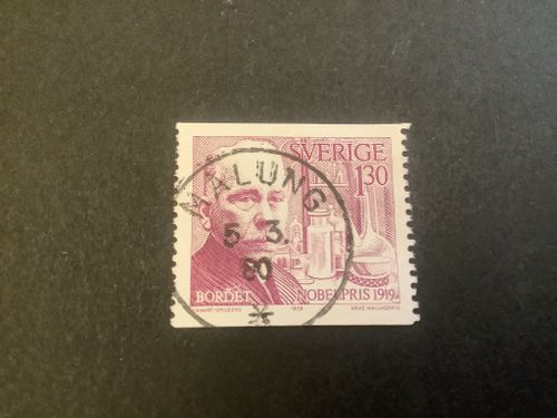 Nobelpris 1919 facit nr 1110 praktstämplat MALUNG