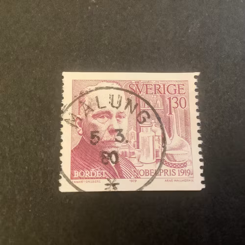 Nobelpris 1919 facit nr 1110 praktstämplat MALUNG