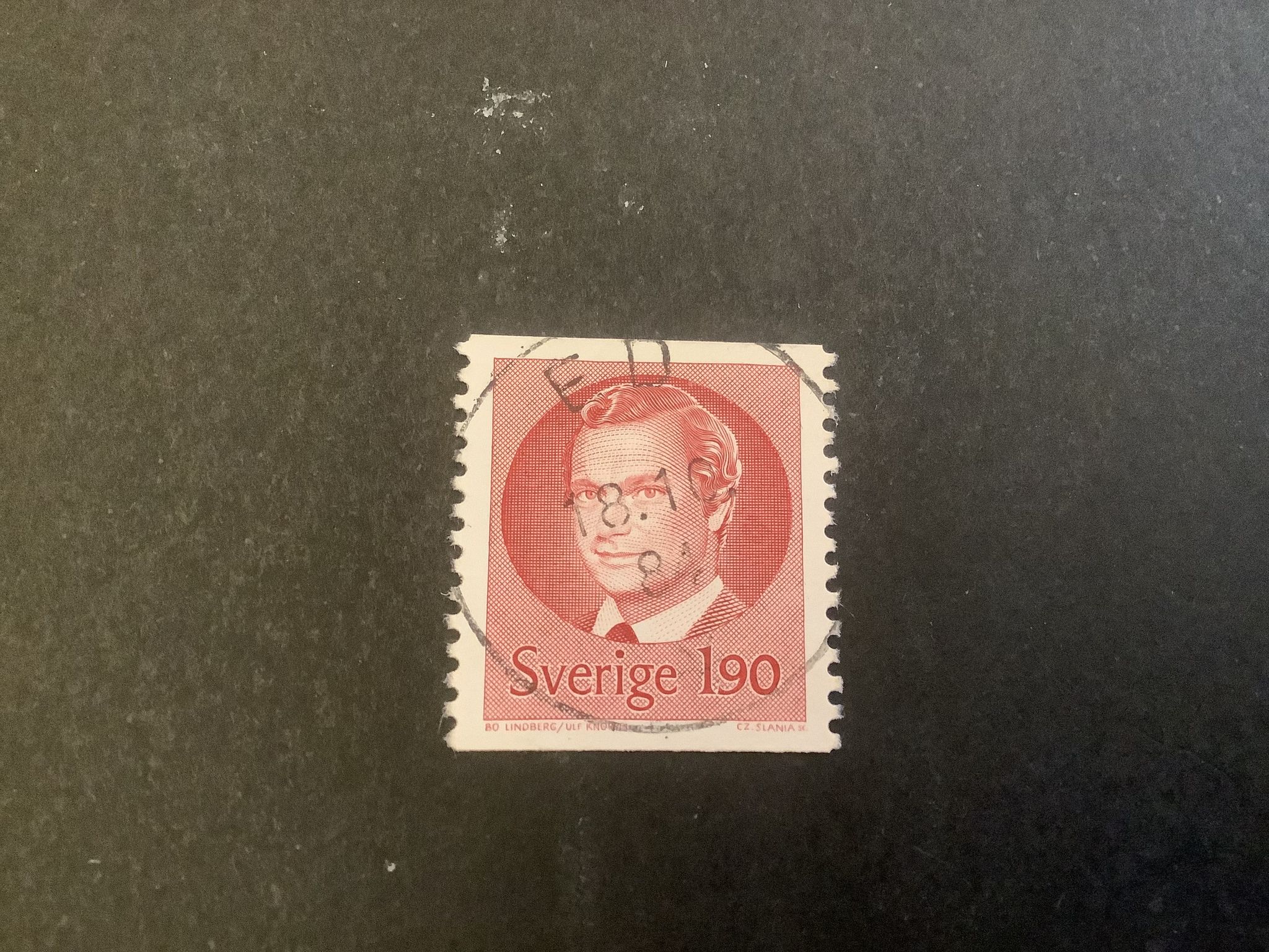 Carl XVI Gustaf Typ II facit nr 1289 praktstämplat ED