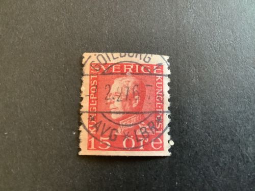 Gustaf V profil vänster facit nr 176 A praktstämplat GÖTEBORG 1 *VG LBR*