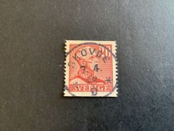 Gustaf V profil höger facit nr 276 A lyxstämplat SKÖVDE