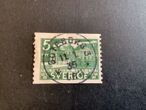 Riksdagen 500 år facit nr 240 A praktstämplat GÖTEBORG 3