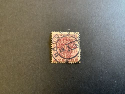 Tjänstefrimärke vm krona facit nr TJ 31 Praktstämplat HÄRNÖSAND
