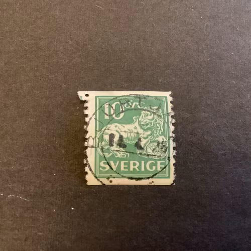 Stående lejon facit nr 144 A cx praktstämplat BJURTJÄRN