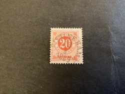 Ringtyp posthorn facit nr 46 praktstämplat KRISTINEHAMN